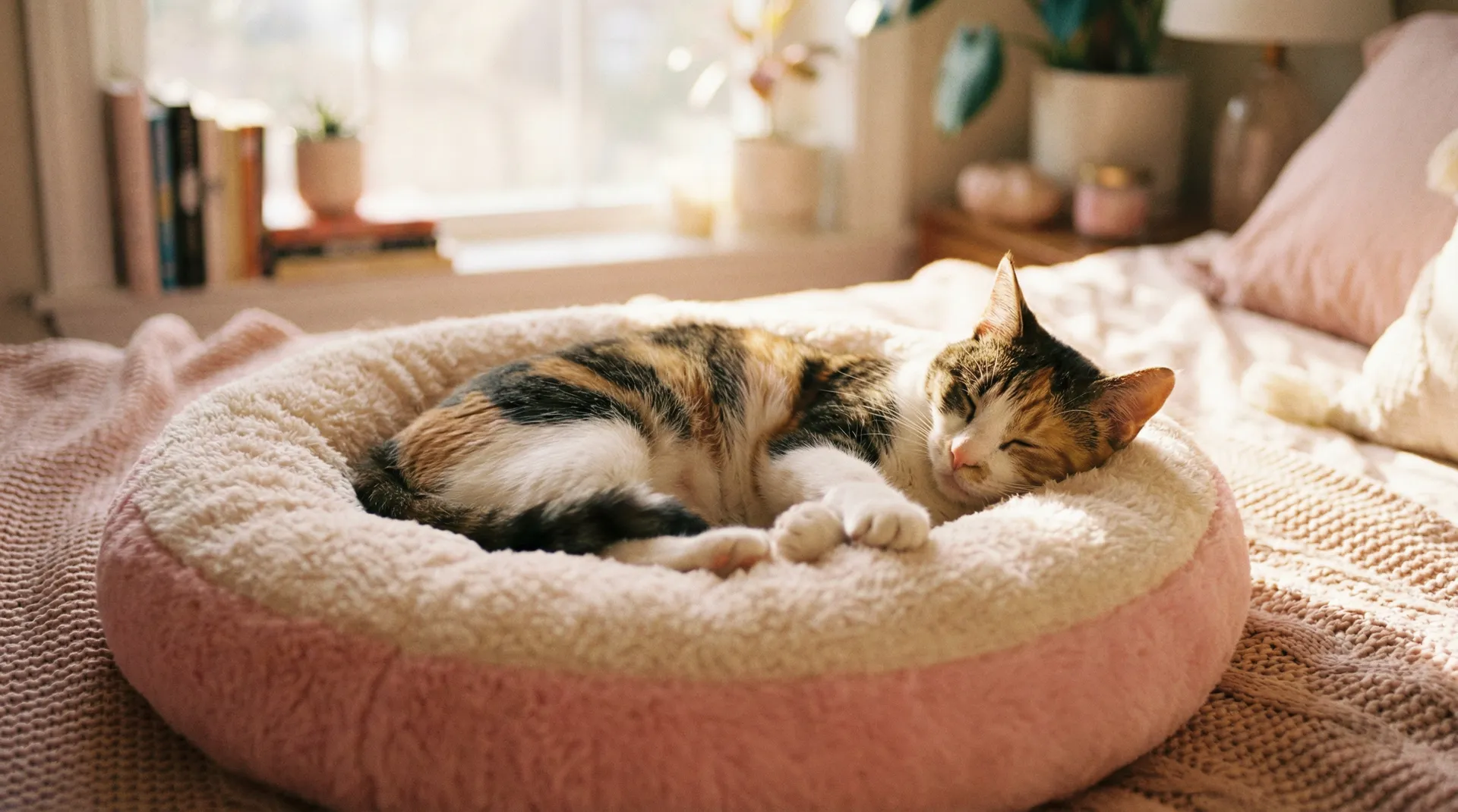 三花猫安静入睡 - ziwi